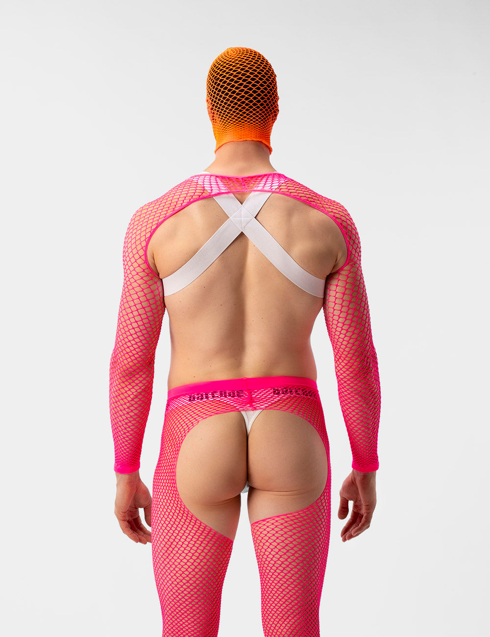 Barcode Berlin Fishnet Sleeves Poggio Neon Pink