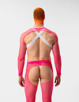 Barcode Berlin Fishnet Sleeves Poggio Neon Pink