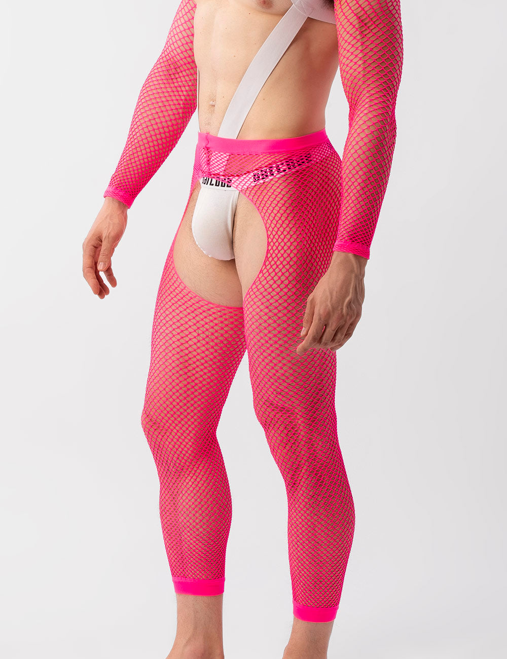 Barcode Berlin Fishnet Leggings Cacci Neon Pink