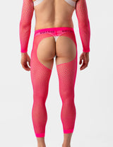 Barcode Berlin Fishnet Leggings Cacci Neon Pink