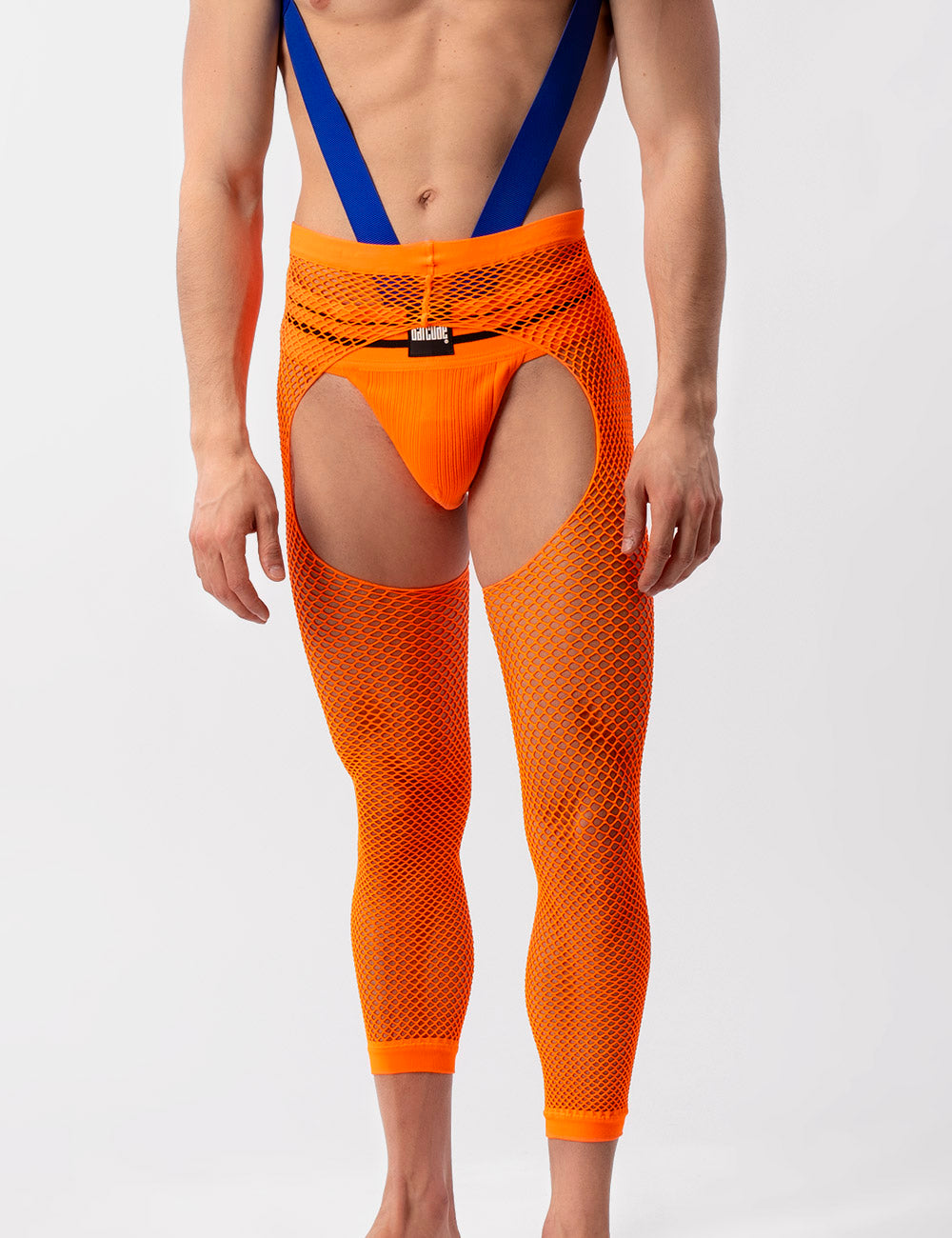 Barcode Berlin Fishnet Leggings Cacci Neon Orange