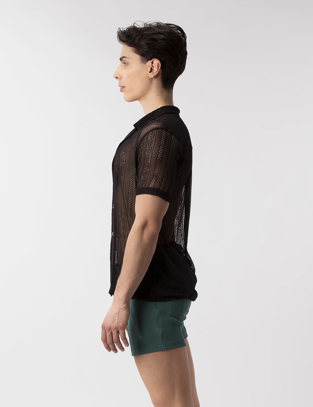 Barcode Berlin Lace Shirt Dusan Black