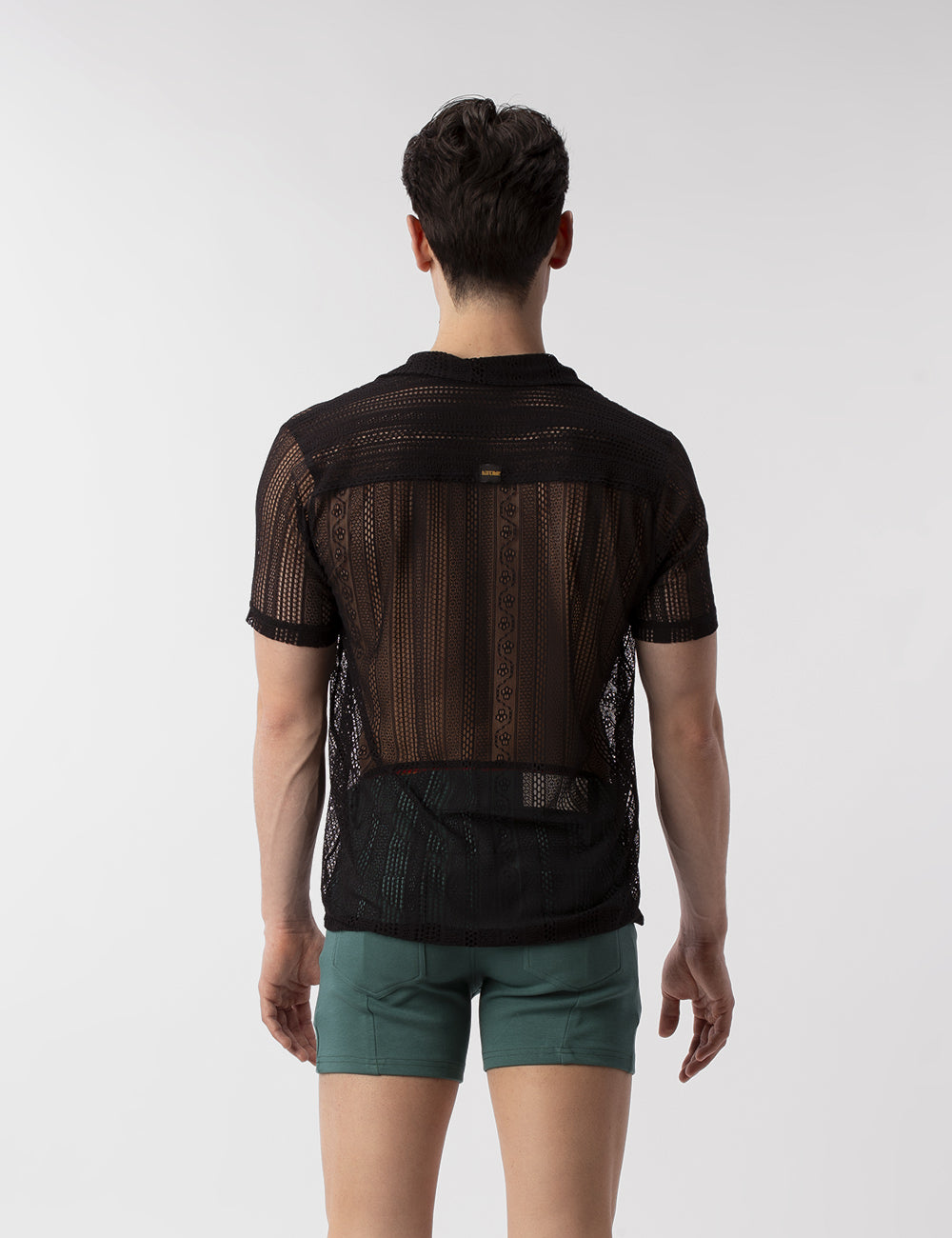 Barcode Berlin Lace Shirt Dusan Black