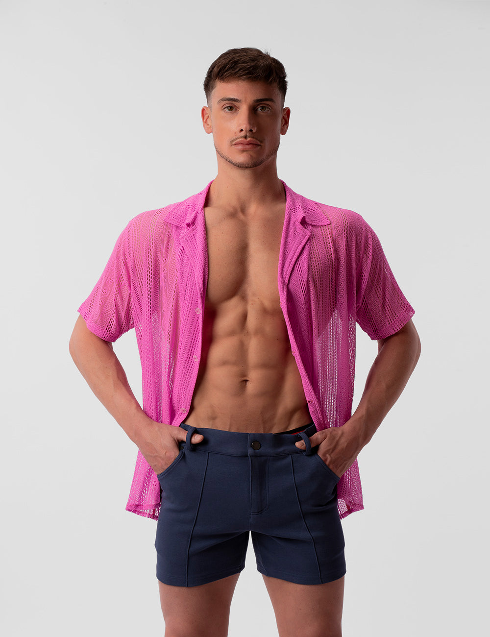 Barcode Berlin Lace Shirt Dusan Pink