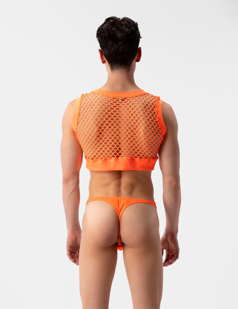 Barcode Berlin Mesh Crop Arman Neon Orange