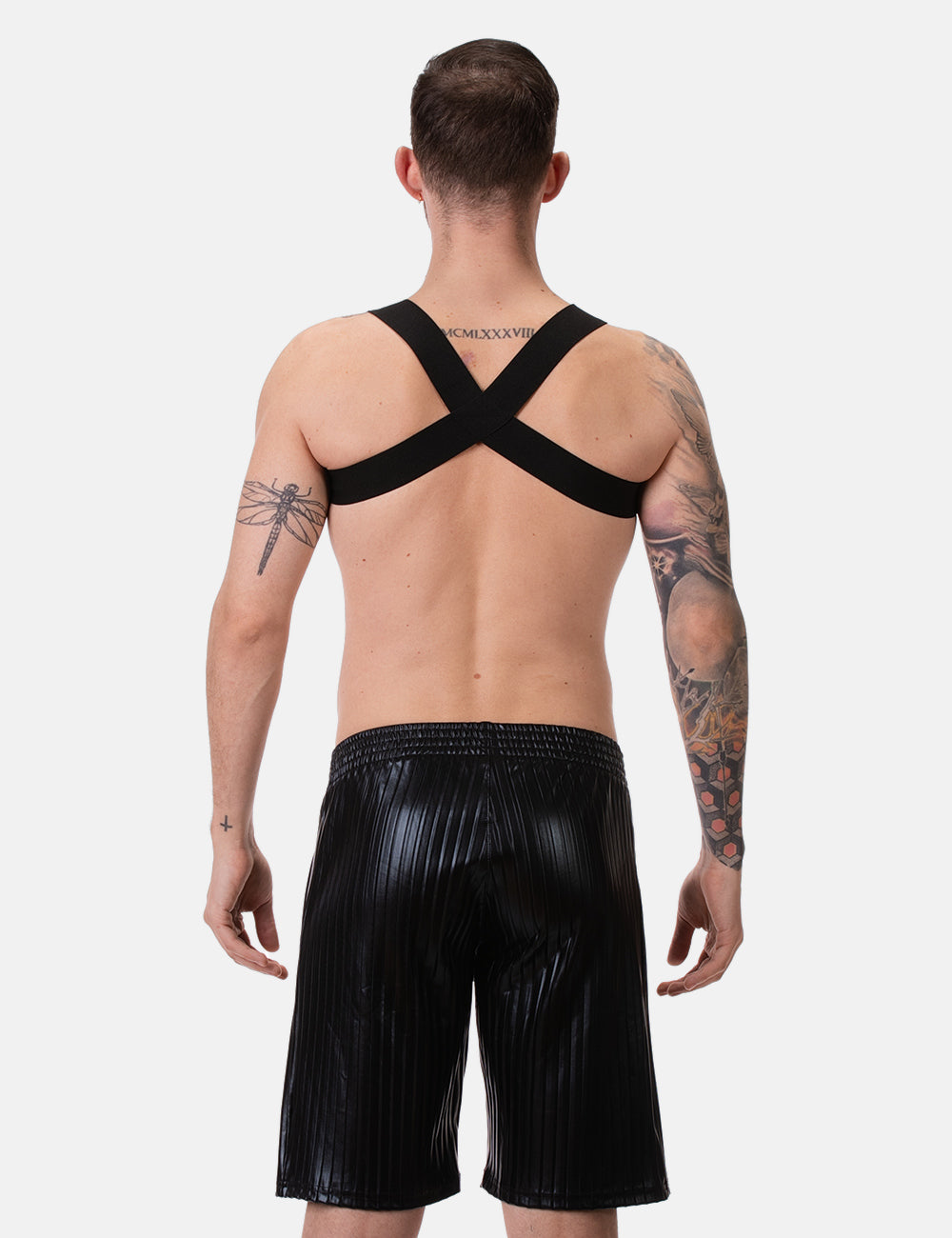 Barcode Berlin Pleated Short Rub Black