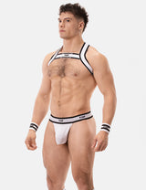 Barcode Berlin Suspender TOP White Black