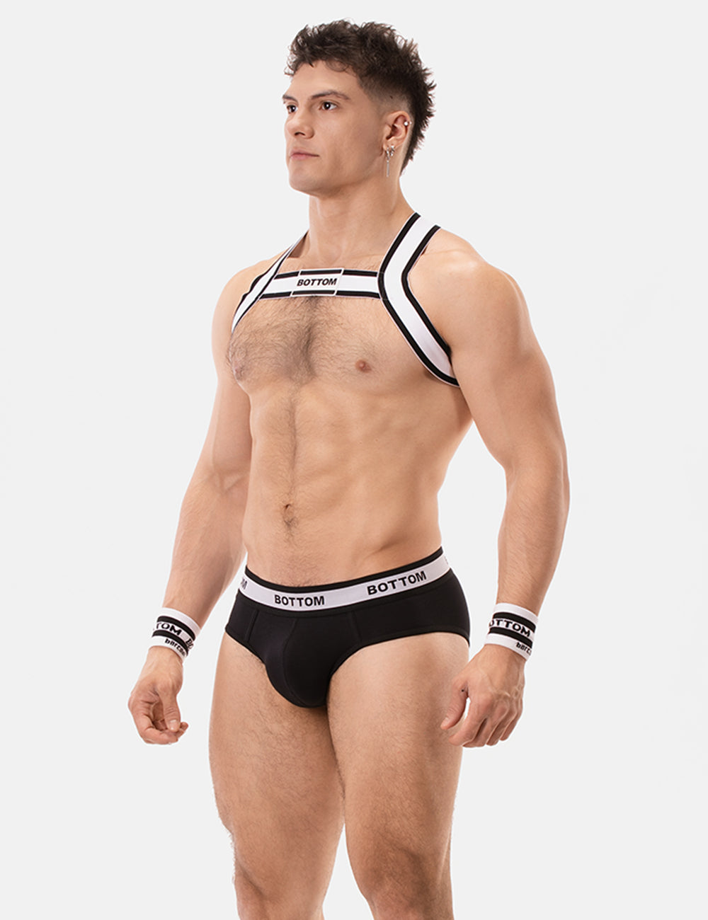 Barcode Berlin Backless Brief BOTTOM Black White