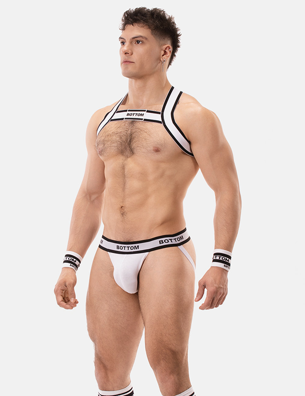 Barcode Berlin Jockstrap BOTTOM White Black