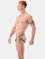 Barcode Berlin Jockstrap Vanko Army White Black