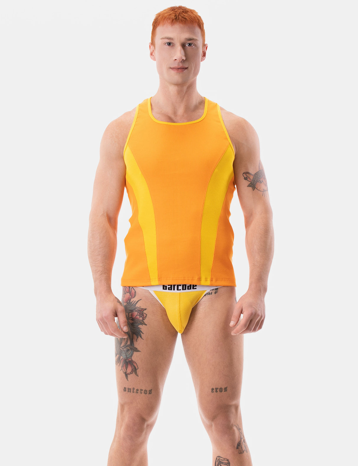 Barcode Berlin Tank Top Dervi Orange Yellow