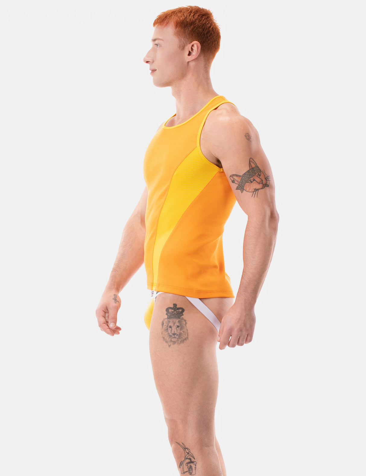 Barcode Berlin Tank Top Dervi Orange Yellow