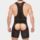Barcode Berlin Chaps Singlet Krish Black Red