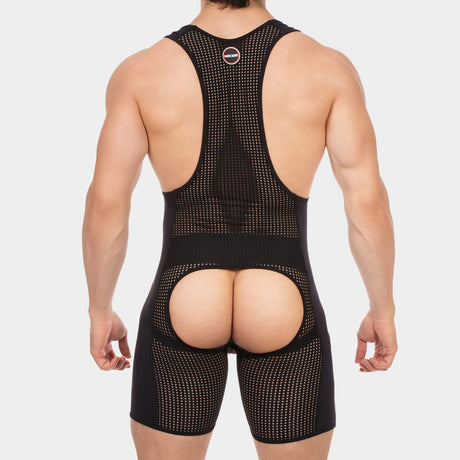 Barcode Berlin Chaps Singlet Krish Black Red