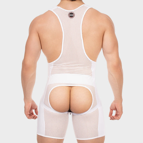 Barcode Berlin Chaps Singlet Krish White Black