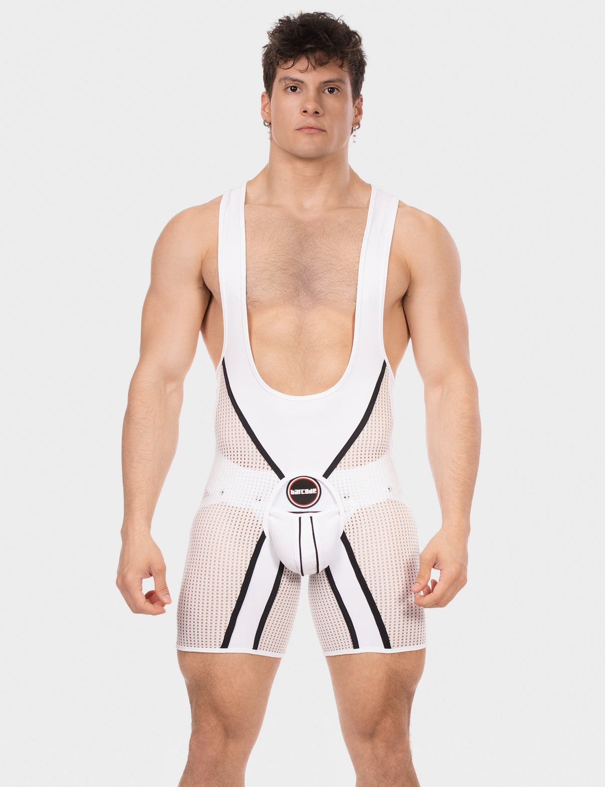 Barcode Berlin Chaps Singlet Krish White Black