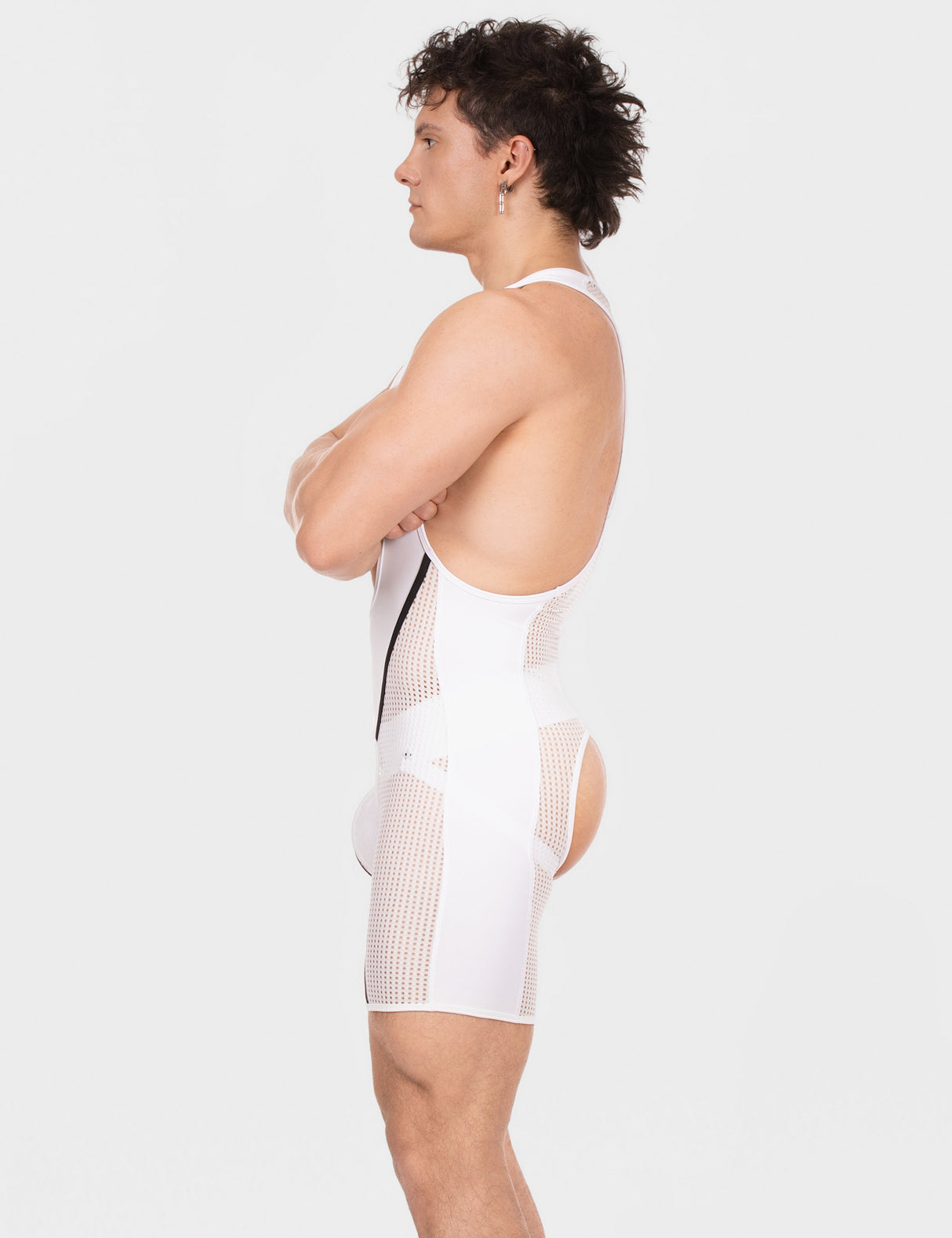 Barcode Berlin Chaps Singlet Krish White Black