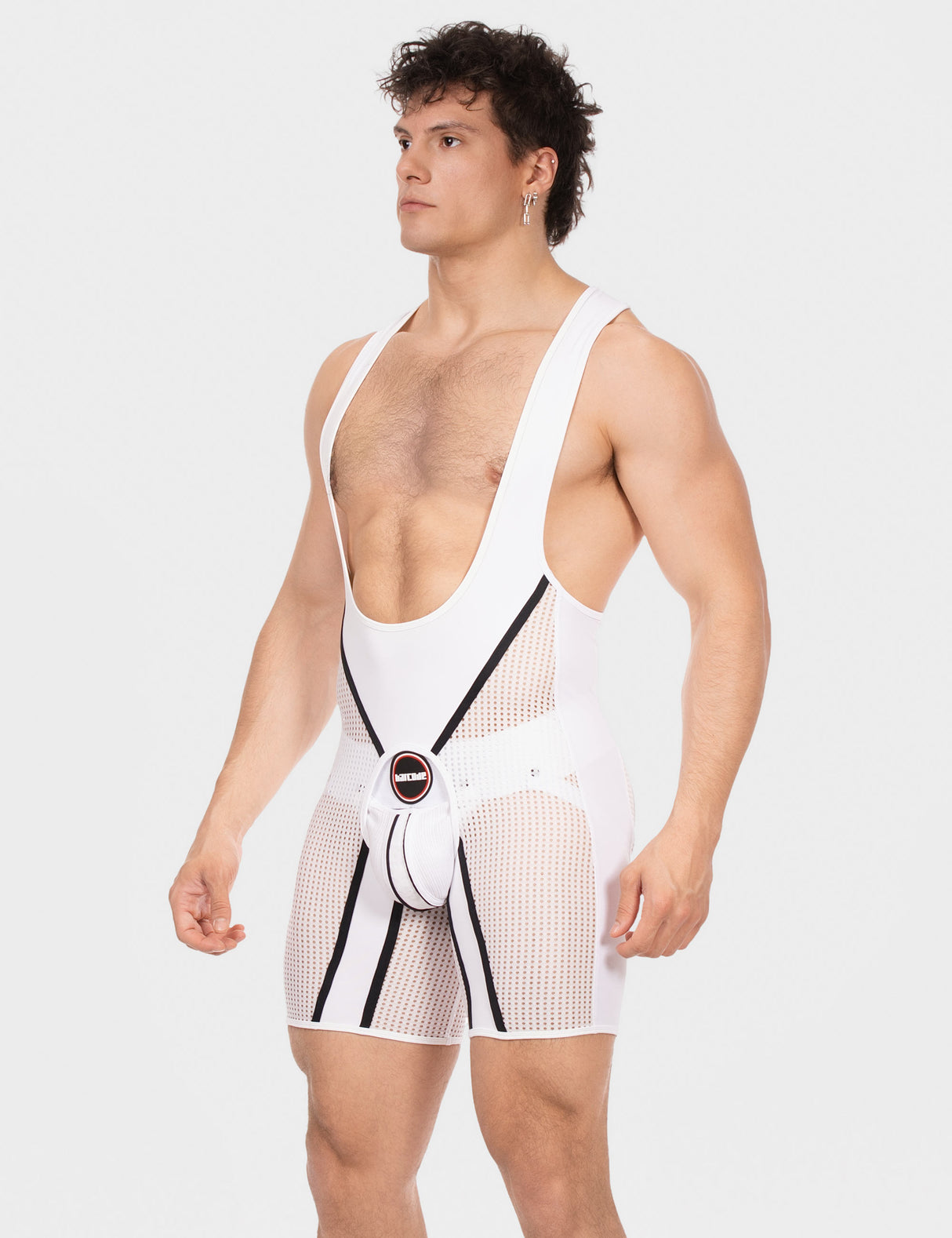 Barcode Berlin Chaps Singlet Krish White Black