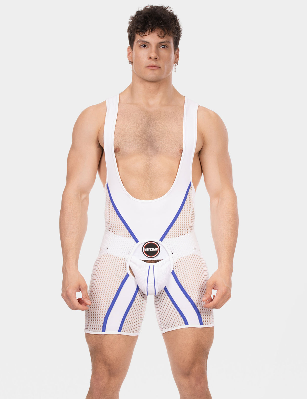 Barcode Berlin Chaps Singlet Krish White Royal