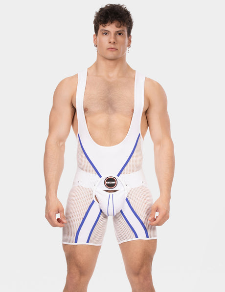 Barcode Berlin Chaps Singlet Krish White Royal
