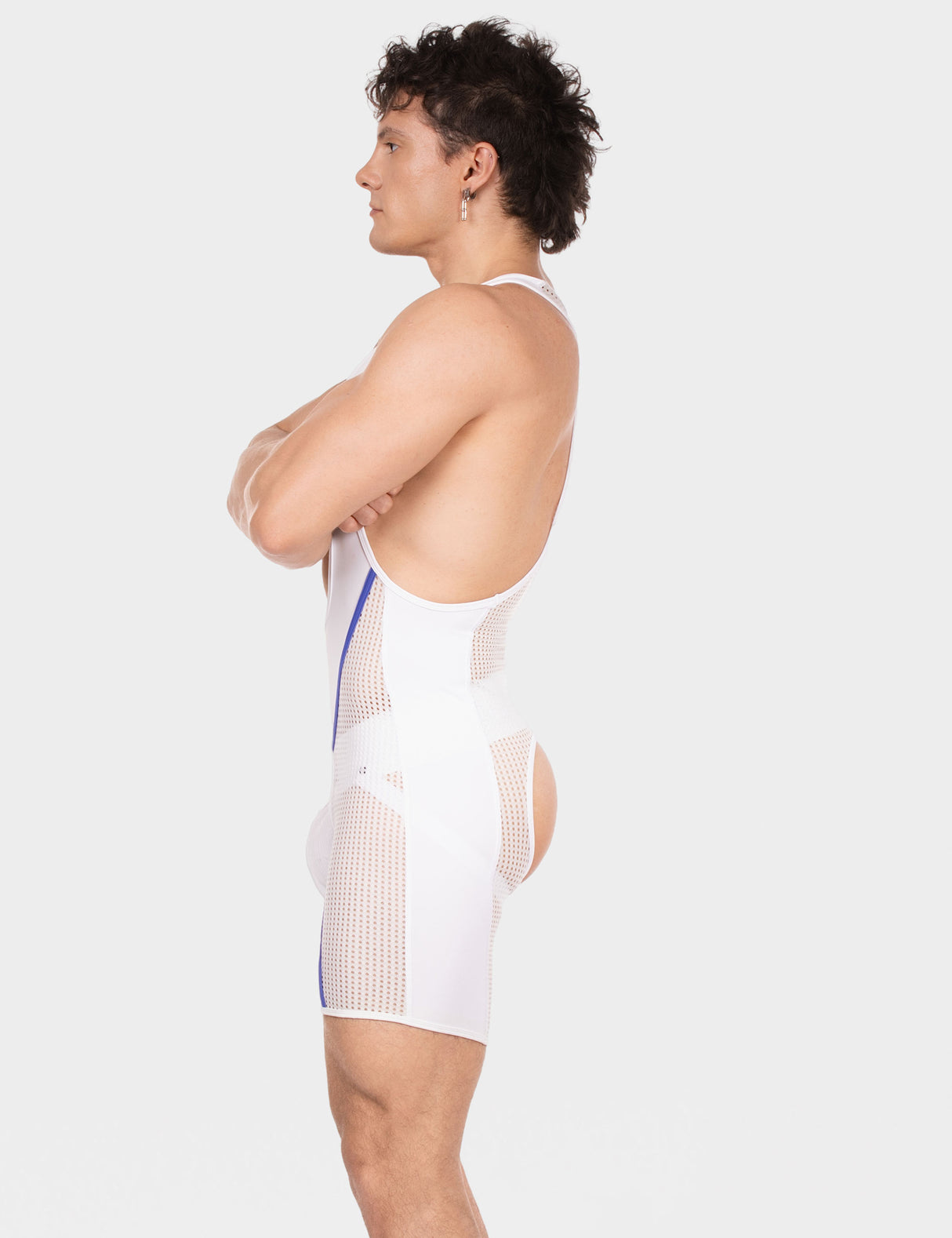 Barcode Berlin Chaps Singlet Krish White Royal