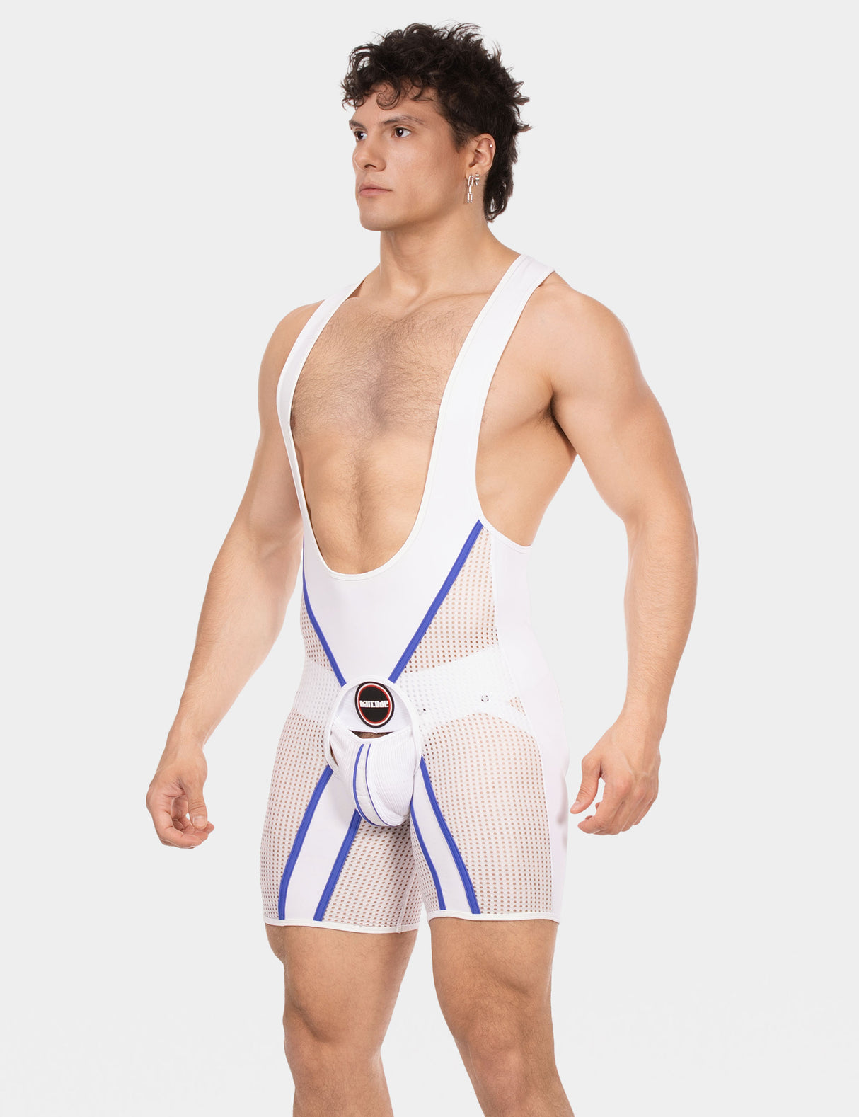 Barcode Berlin Chaps Singlet Krish White Royal