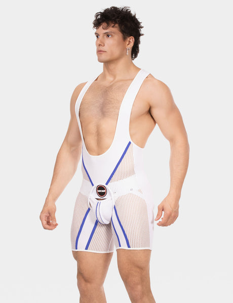 Barcode Berlin Chaps Singlet Krish White Royal
