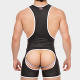 Barcode Berlin Singlet Kam Black White