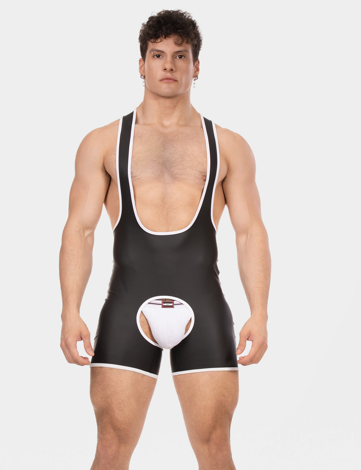 Barcode Berlin Singlet Kam Black White