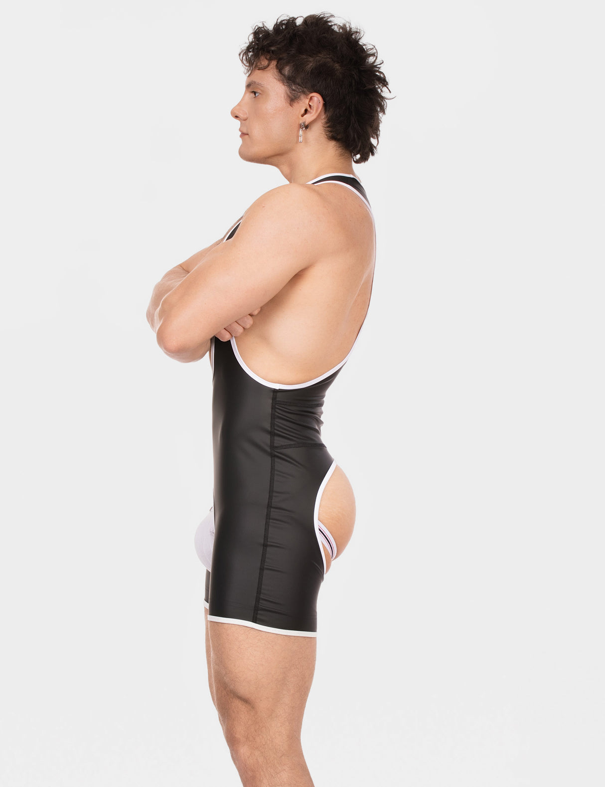 Barcode Berlin Singlet Kam Black White