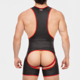Barcode Berlin Singlet Kam Black Red