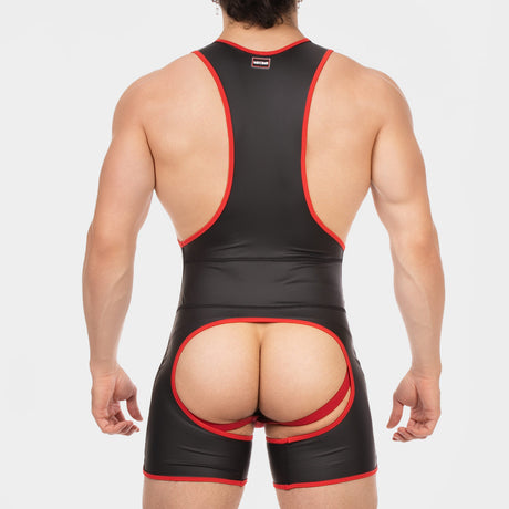 Barcode Berlin Singlet Kam Black Red