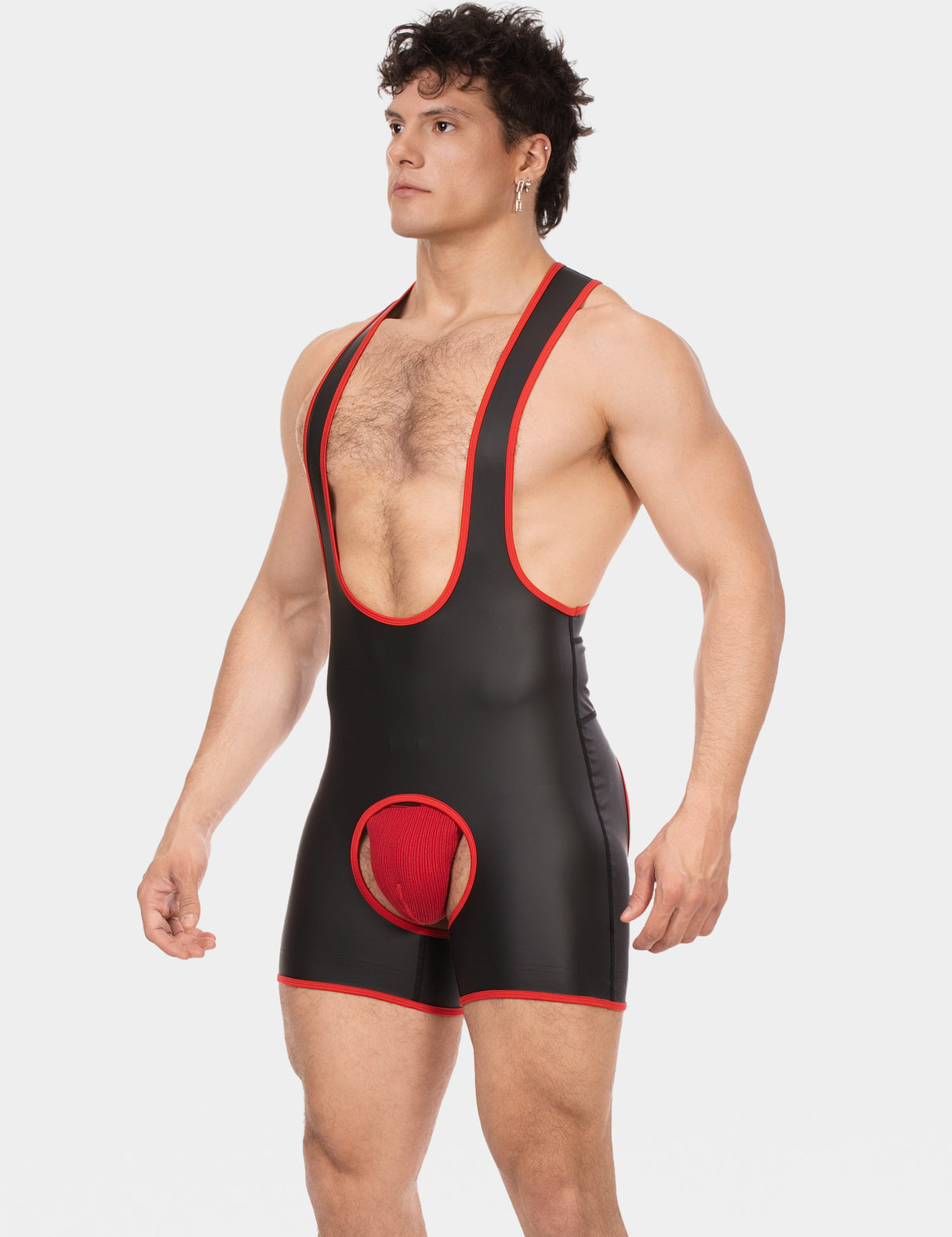 Barcode Berlin Singlet Kam Black Red