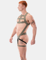 Barcode Berlin Harness Jaro Army White Black