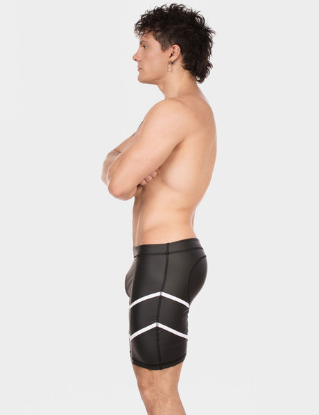 Barcode Berlin Biker Short Nuru Black White