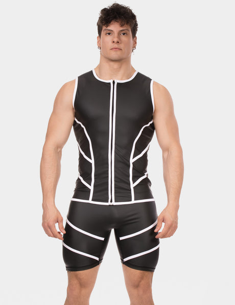 Barcode Berlin Vest Robin Black White