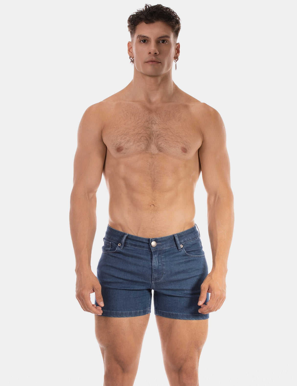 Barcode Berlin 5 Pocket Denim Short Jack Light Blue