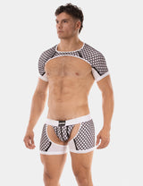 Barcode Berlin Shoulder Harness Ribo White Black