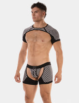 Barcode Berlin Shoulder Harness Ribo Black White