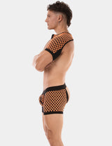 Barcode Berlin Shoulder Harness Ribo Neon Orange Black