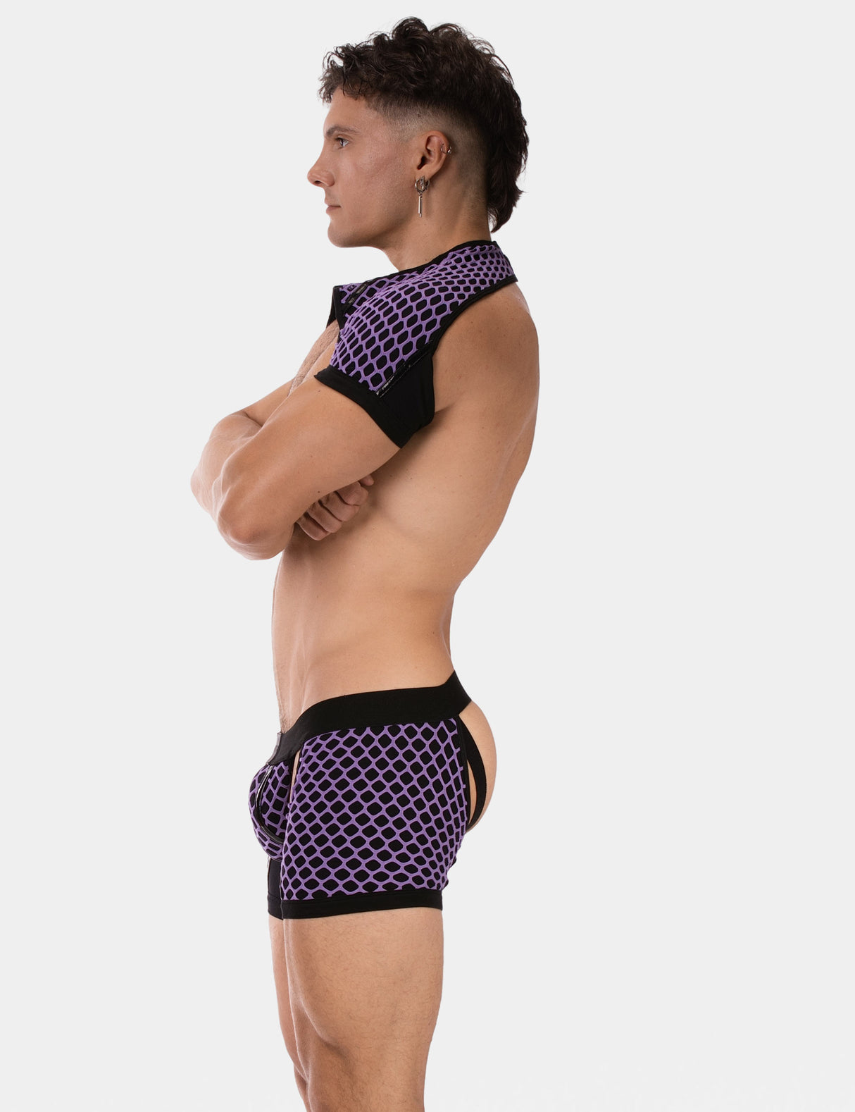 Barcode Berlin Shoulder Harness Ribo Purple Black