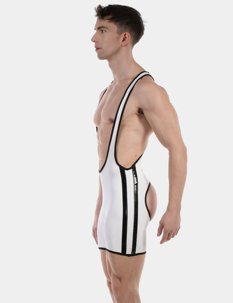 Barcode Berlin Backless Singlet Versos White Black