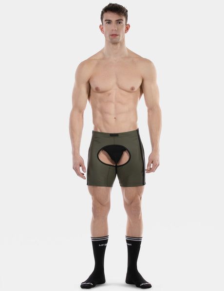 Barcode Berlin Chaps Short Jiho Army Black