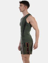 Barcode Berlin Tank Top Wifi Green Black
