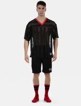 Barcode Berlin T-Shirt Aksel Black Red