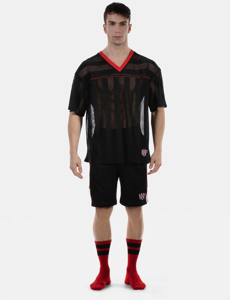 Barcode Berlin T-Shirt Aksel Black Red