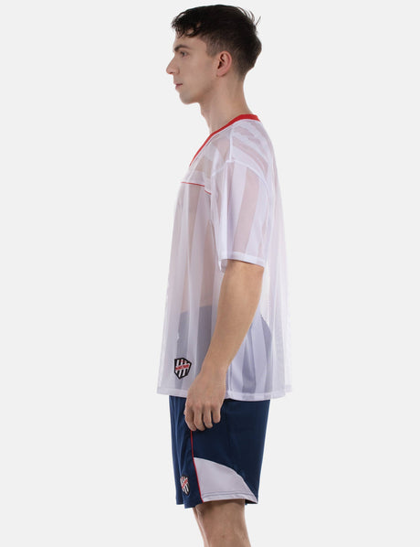 Barcode Berlin T-Shirt Aksel White Red