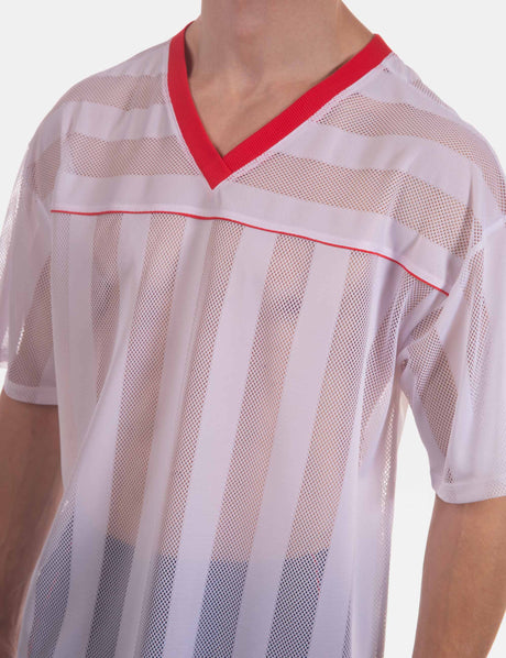 Barcode Berlin T-Shirt Aksel White Red
