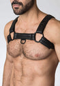 665 INC Neoprene Bulldog Harness Black