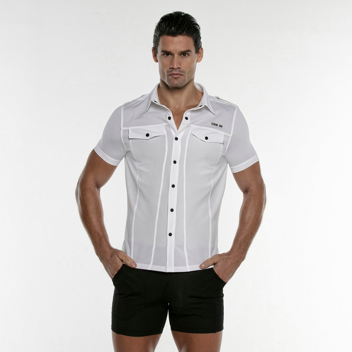 Code 22 Vivid Shirt White